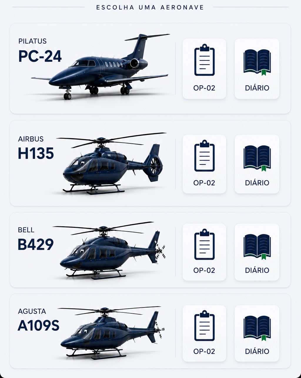 Seleção de aeronave CEOAR